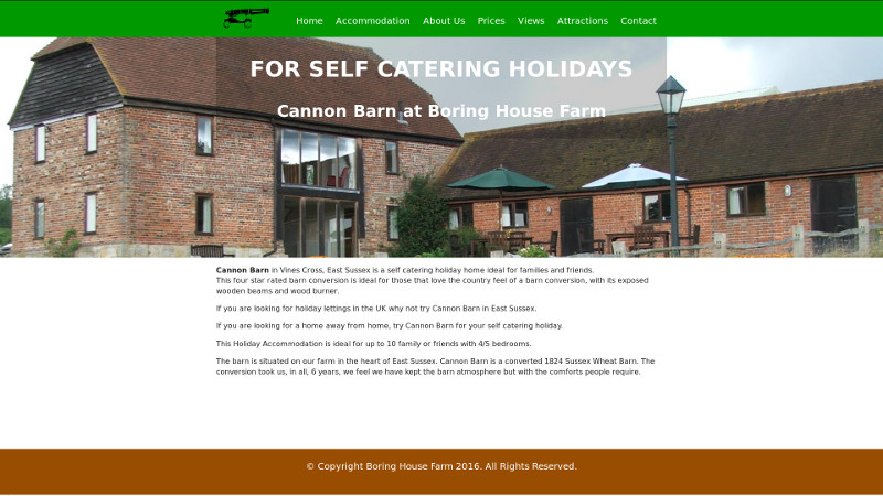 Boring House Farm website